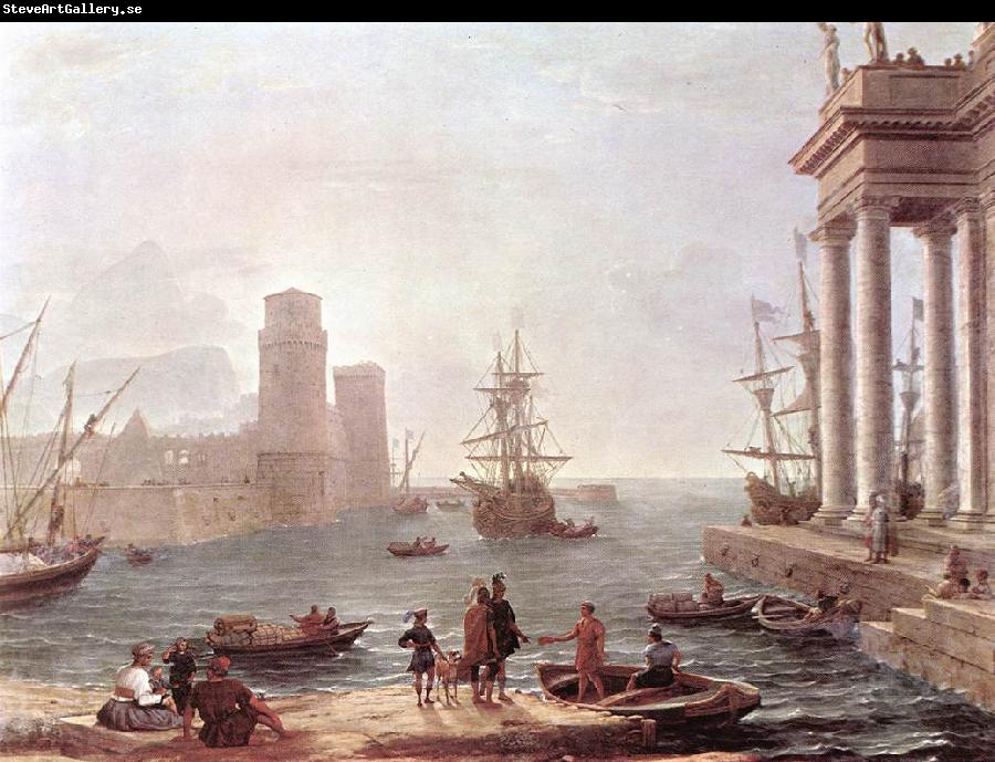 Claude Lorrain Port Scene with the Departure of Ulysses from the Land of the Feaci fdg